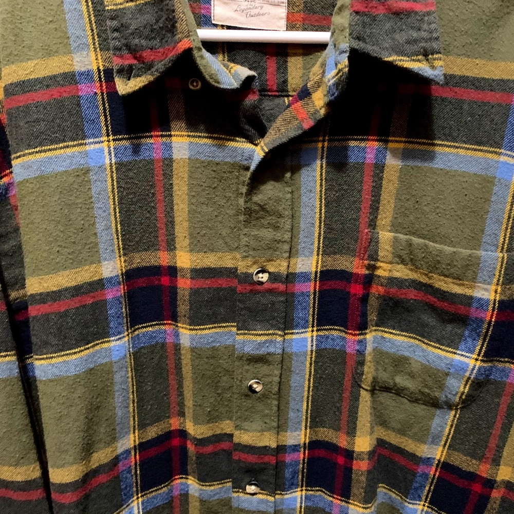Men's LS Flannel Button-Front Shirt